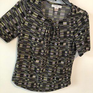 Liz Claiborne, Petite Small, patterned blouse